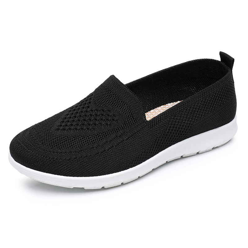 Spring Summer Womens Shoes, Casual Breathable Chunky Sole Flat Sneakers, Lightweight Walking Shoes, Cheap Shoes