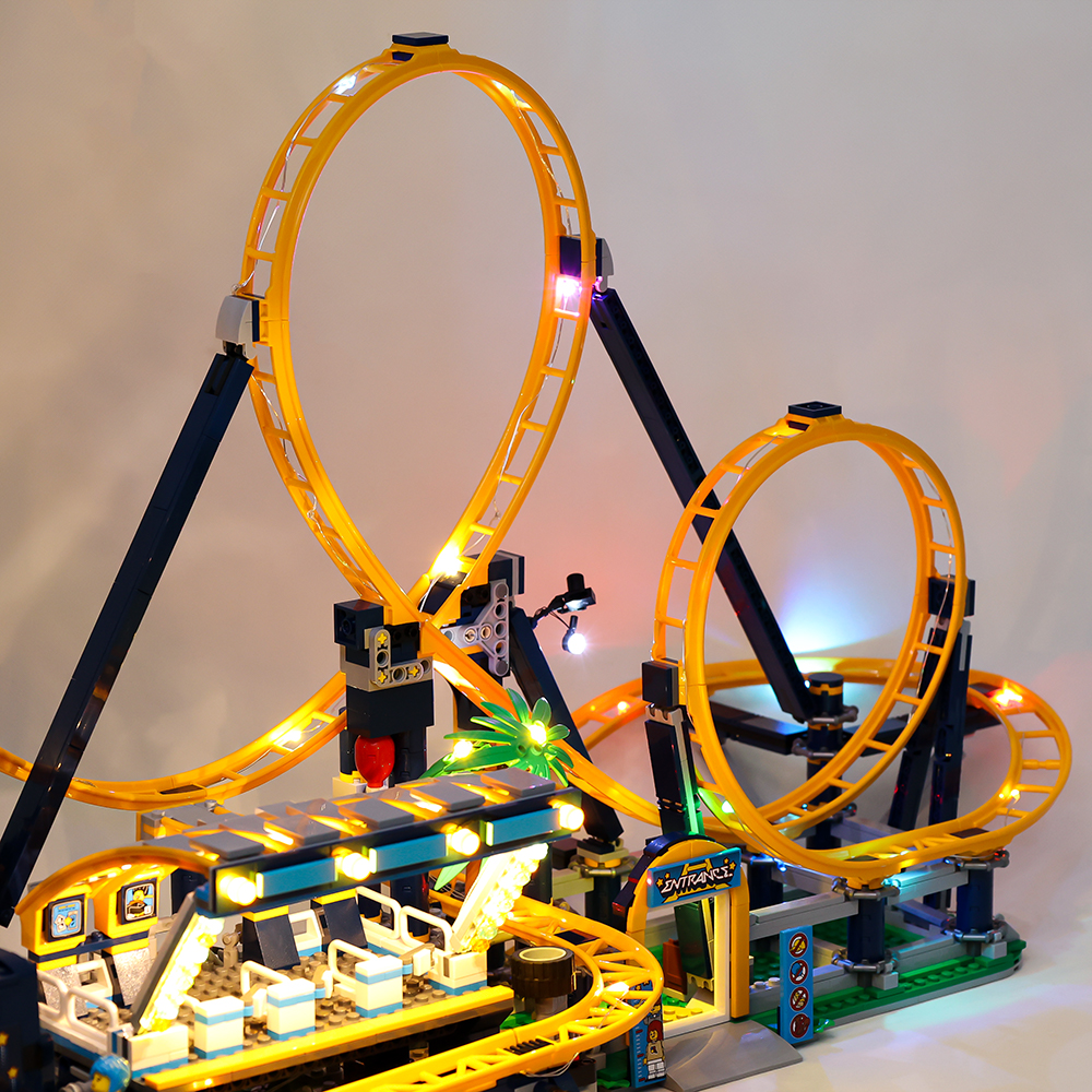 Toys Lamp Set, Loop Coaster Building Blocks Bricks, No Model Included