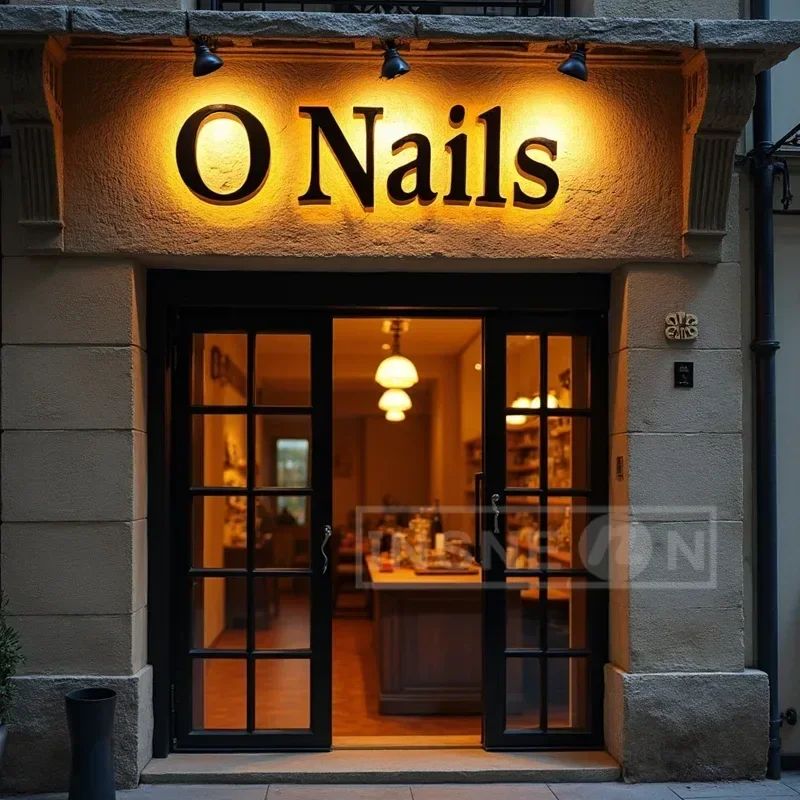Custom LED Backlit Metal Business Sign