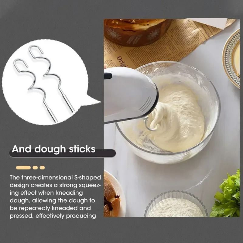 Handheld 7 Speed Electric Dough and Cream Mixer