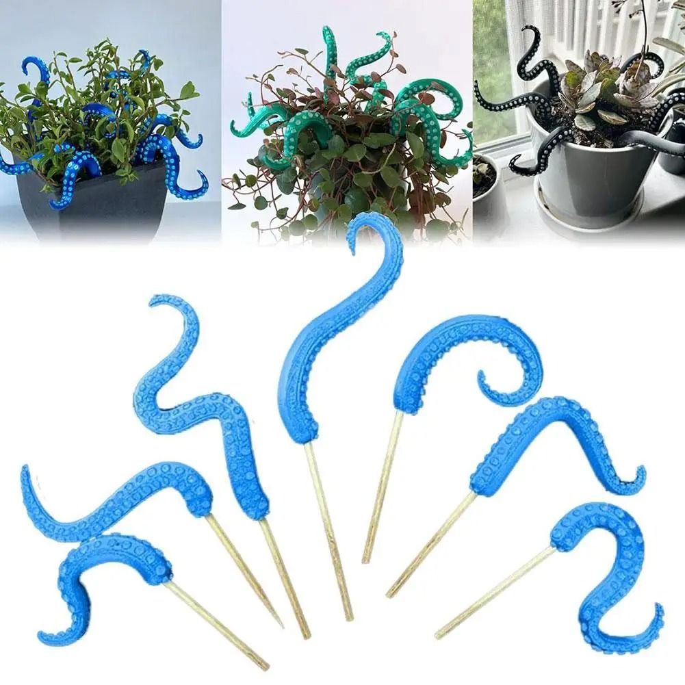 Sea Tentacle Seven Piece Resin Plant Pot Decoration Set
