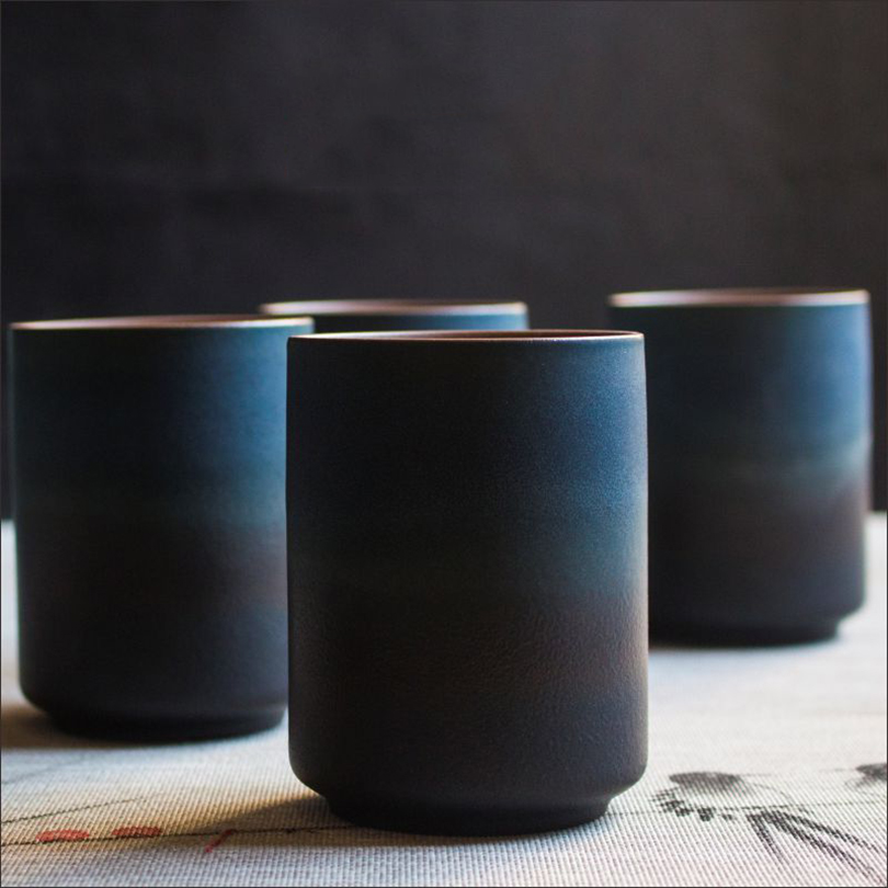 Ceramic Mug Retro Gradient Stoneware Coffee Tea Cup