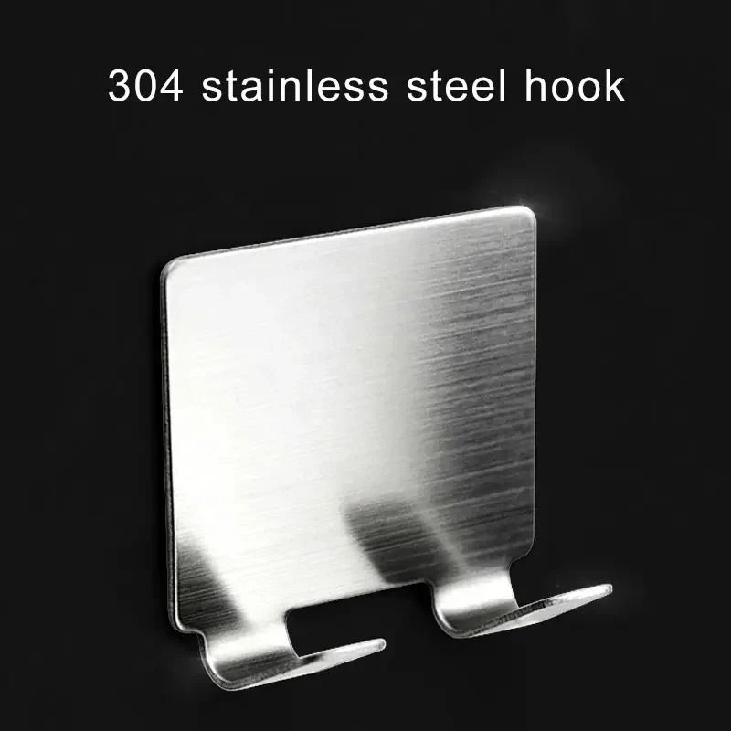 Stainless Steel Razor Holder Hooks for Bathroom Storage