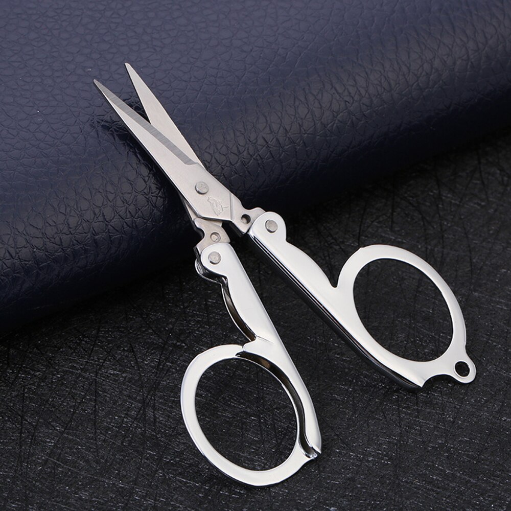 Folding Pocket Scissors – Multifunctional Stainless Steel Mini Scissors for Household, Thread Cutting, and Nail Care