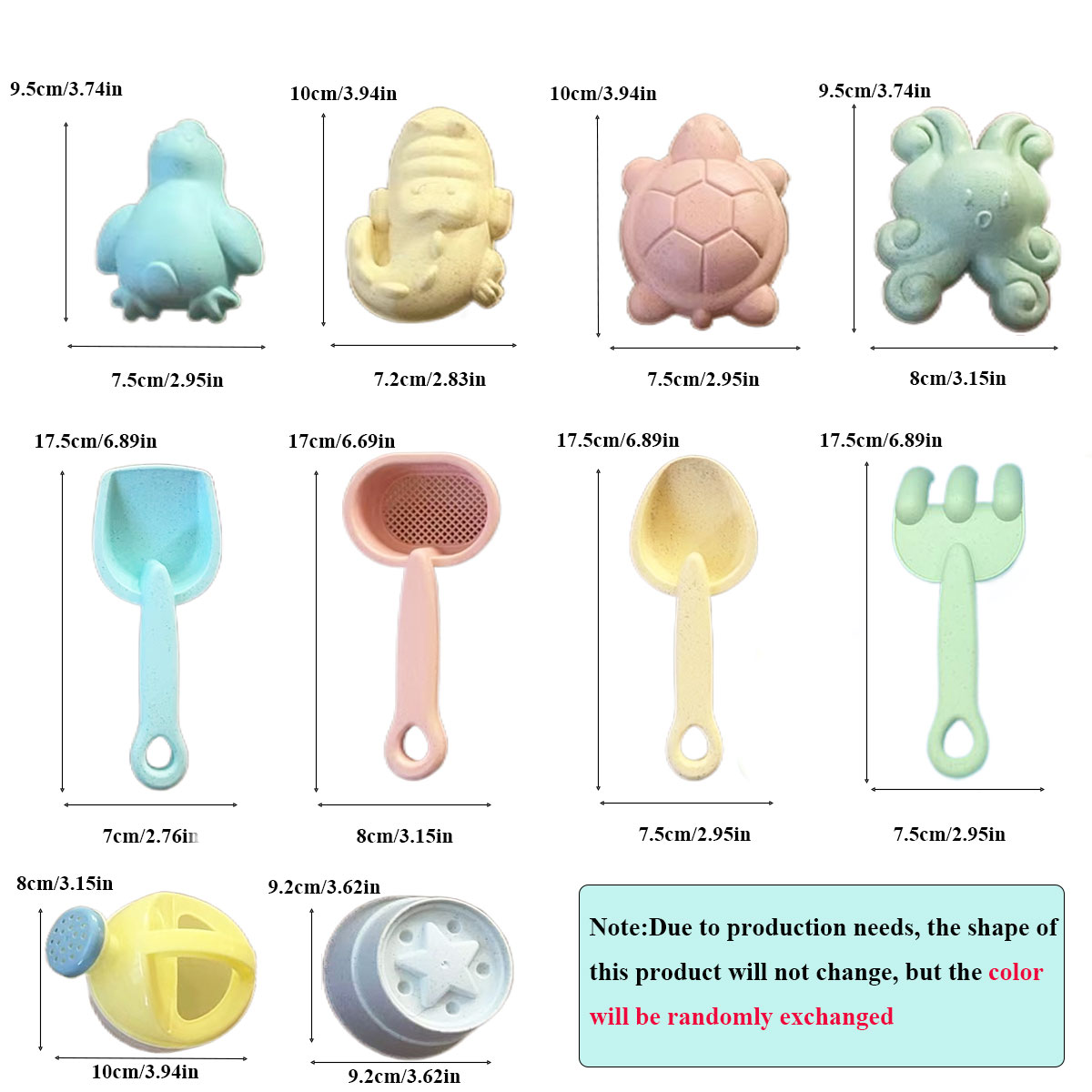 Kids Beach Sand Toys Set with Bucket and Shovel Toddler Sandbox Play Kit