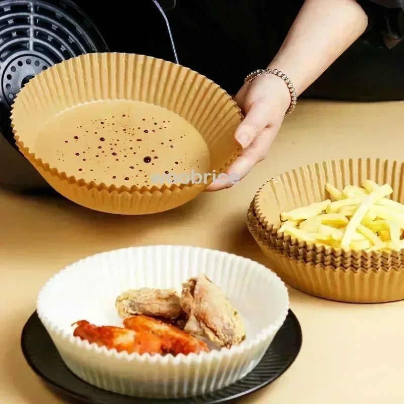 Air Fryer Disposable Liners Non Stick Parchment Paper 50pcs 100pcs Baking Sheets