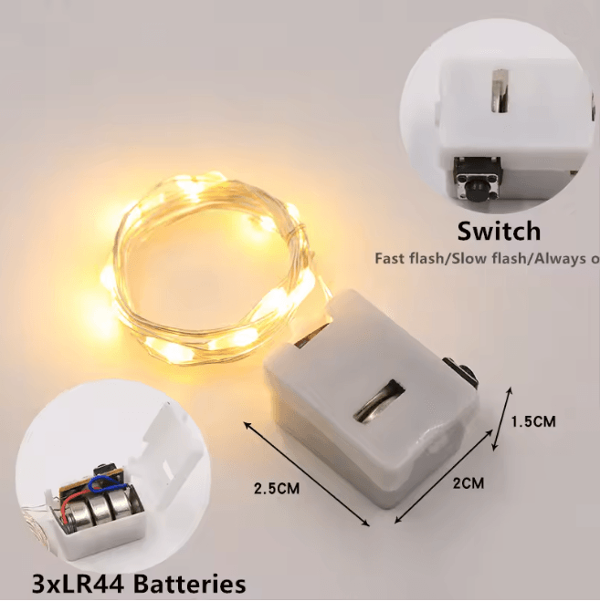 FairyGlow Battery String Lights
