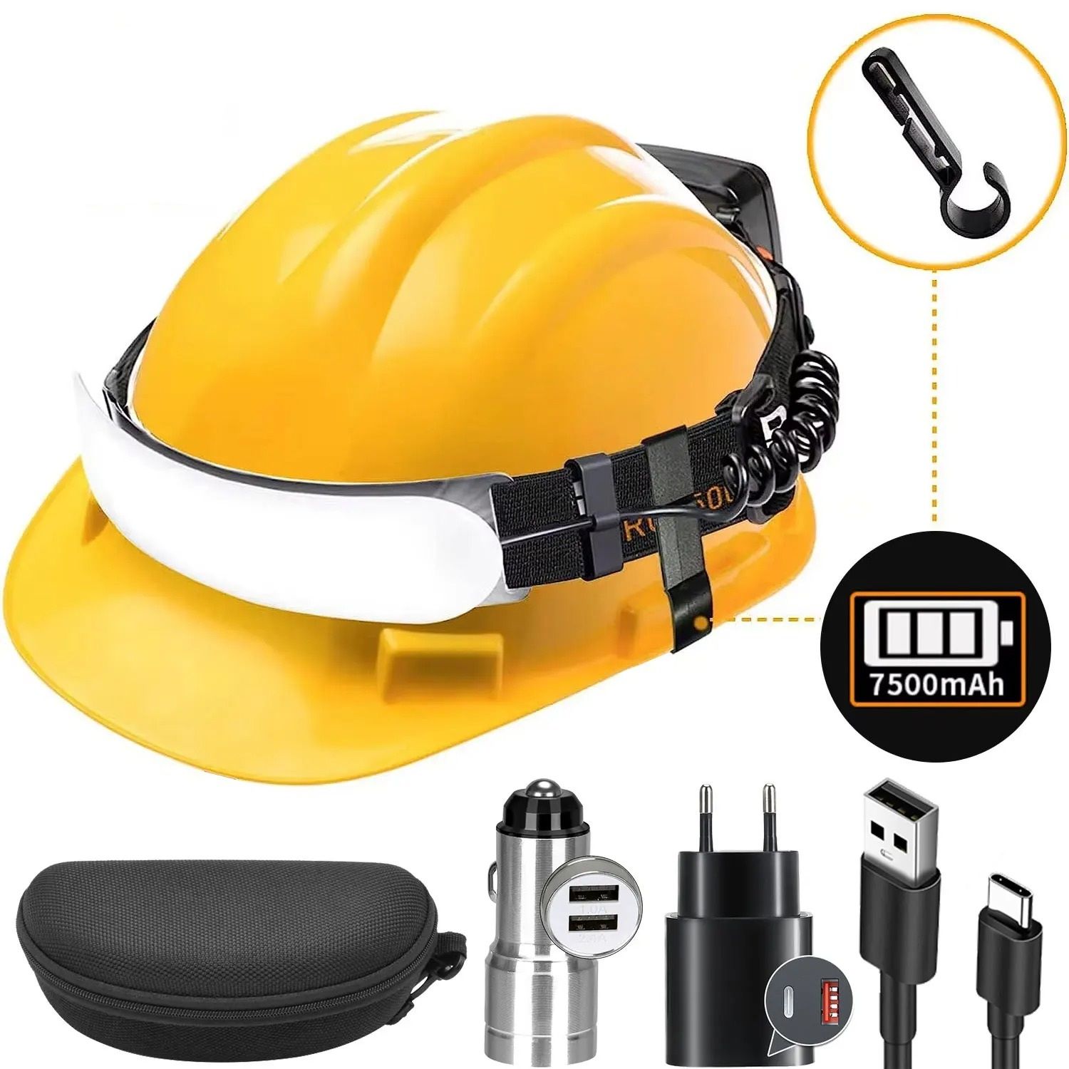 High Power COB LED Headlamp with Rechargeable Battery for Outdoor Use