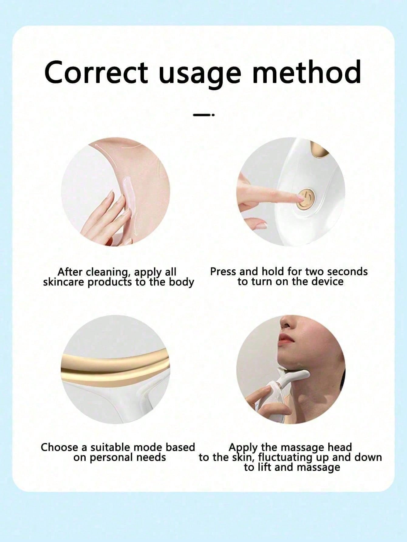 Multifunction Face Sculpting Device, Anti-Aging Anti Wrinkle Facial Massager, Neck Tightening & Firming