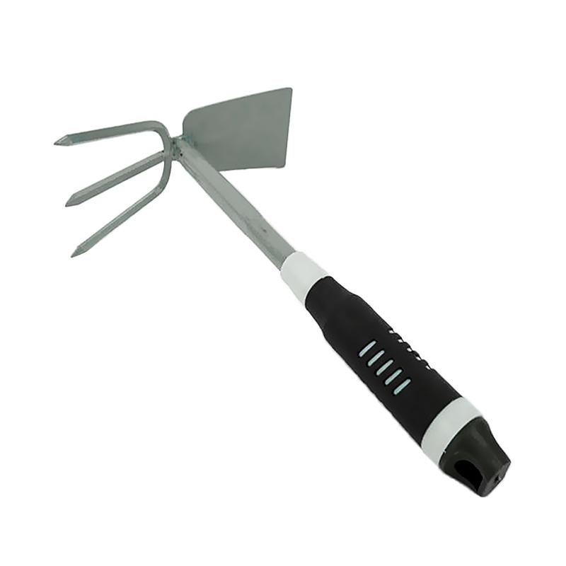 Heavy Duty Garden Hand Cultivator with Hoe Rake Tool Non Slip Rubber Grip
