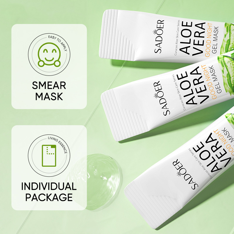 Aloe Vera Sleeping Facial Masks, Moisturizing, Anti Wrinkles, Hydrating, Anti Aging, No Wash Face Mask, Facial Skin Care