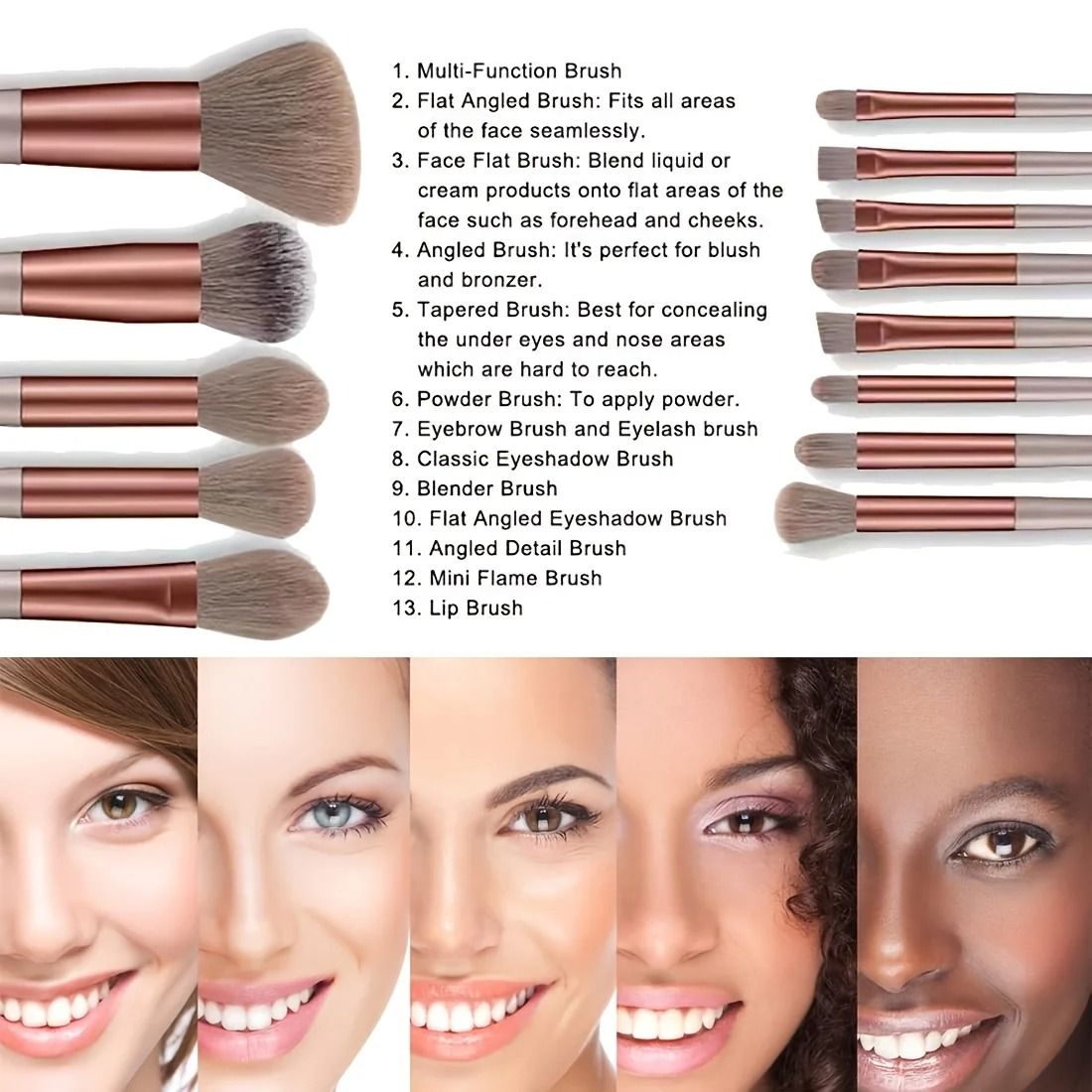 Makeup Brushes 8-29 Piece Professional Cosmetic Kit for Women Travel Beauty Tools