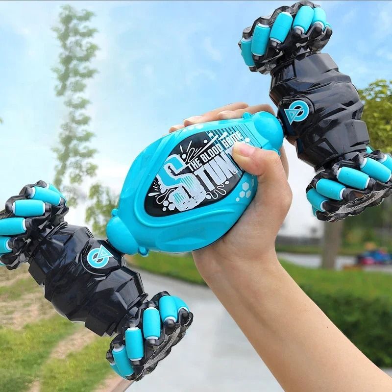 4WD RC Drift Car with Music LED Lights Gesture Remote Spray Stunt Car