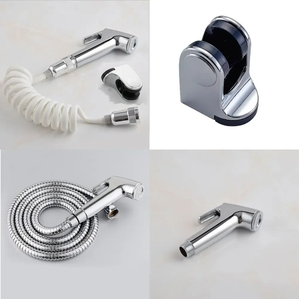 Stainless Steel Handheld Bidet Sprayer Set for Toilet Hygienic Bathroom Cleaning Kit