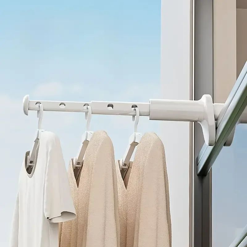 Portable Folding Clothes Hangers – Extendable Travel Drying Rack Space-Saving Organizer
