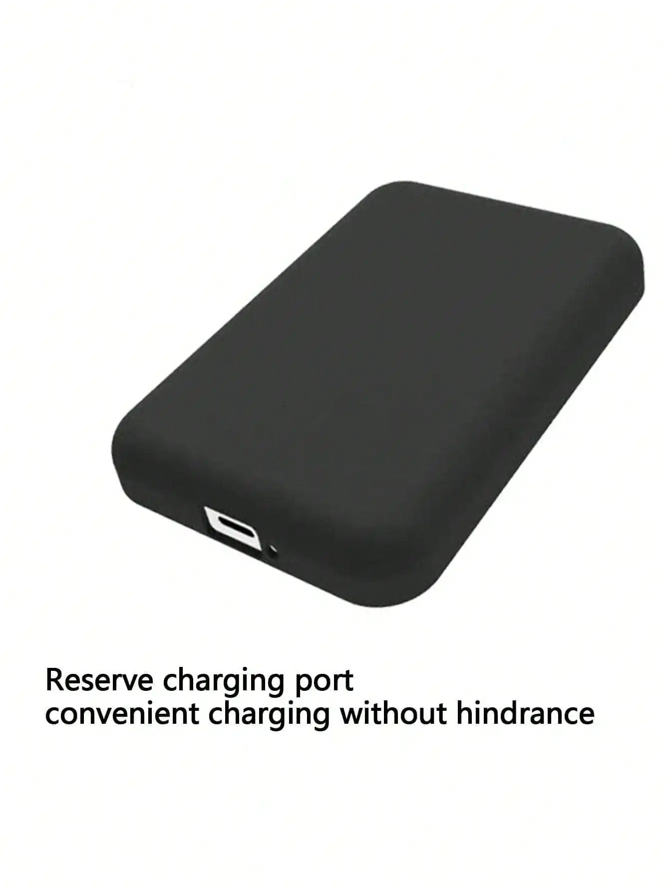 Shockproof Matte Black TPU Protective Charging Shield