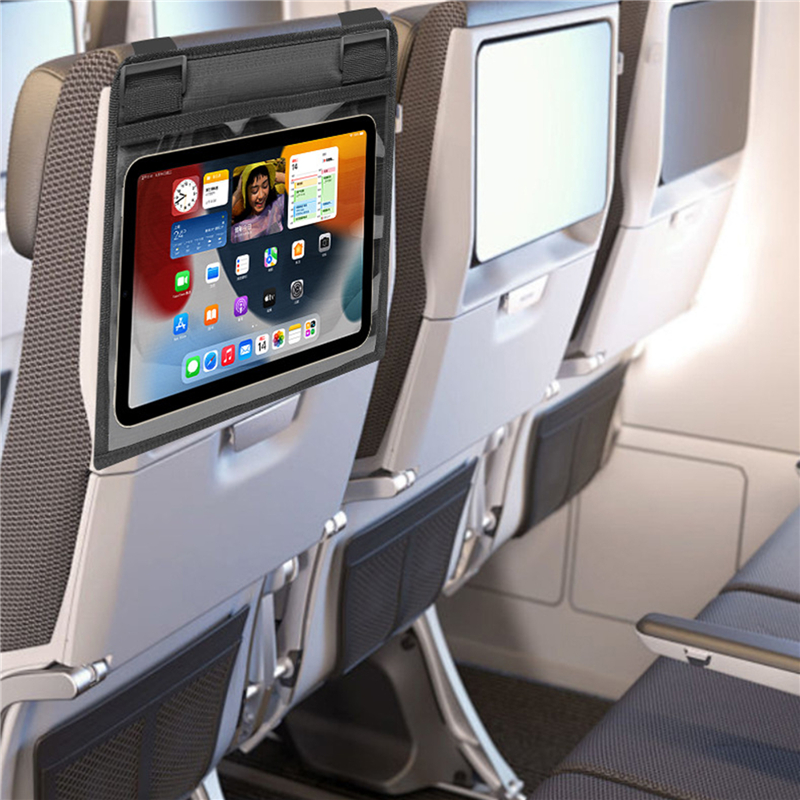 Universal Car Tablet Hanging Bag, Rear Seat Headrest Storage Organizer for High-Speed Rail Travel