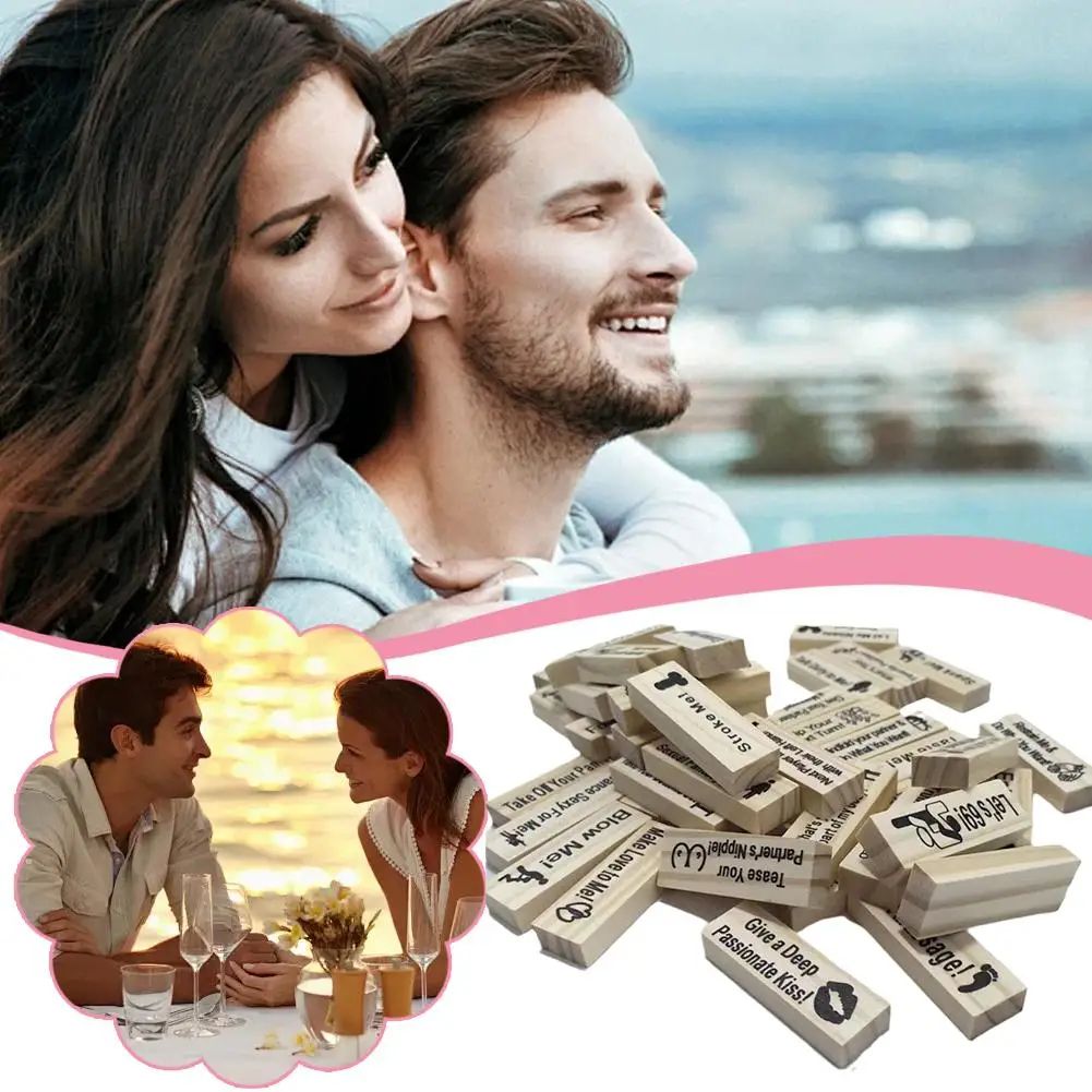 Couples Wooden Love Block Game