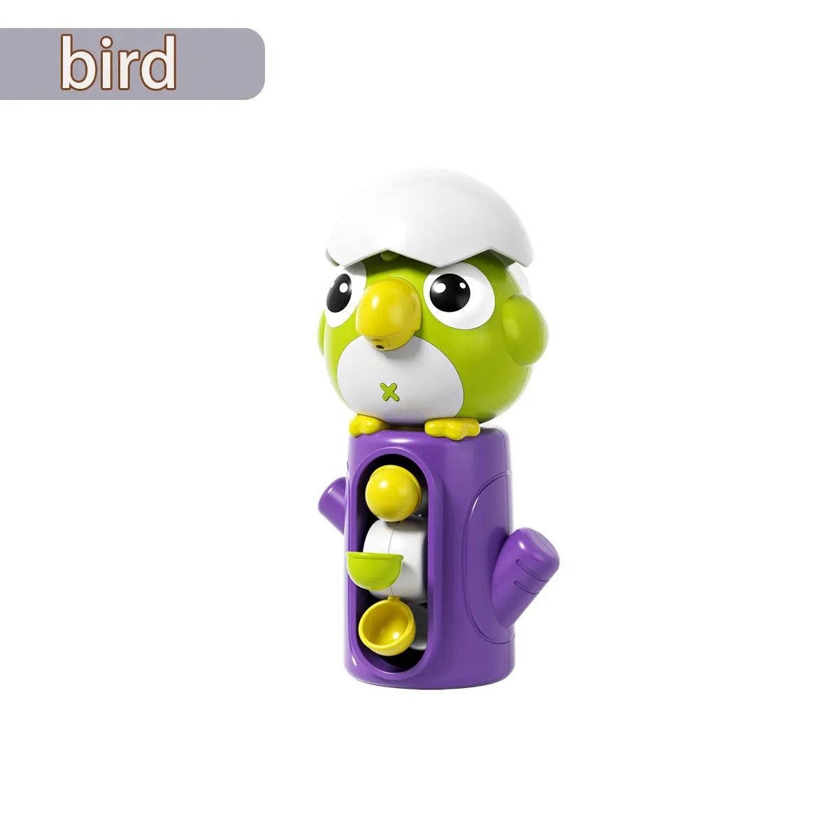 Frog Bird Waterwheel Bath Toy Suction Spinner for Kids
