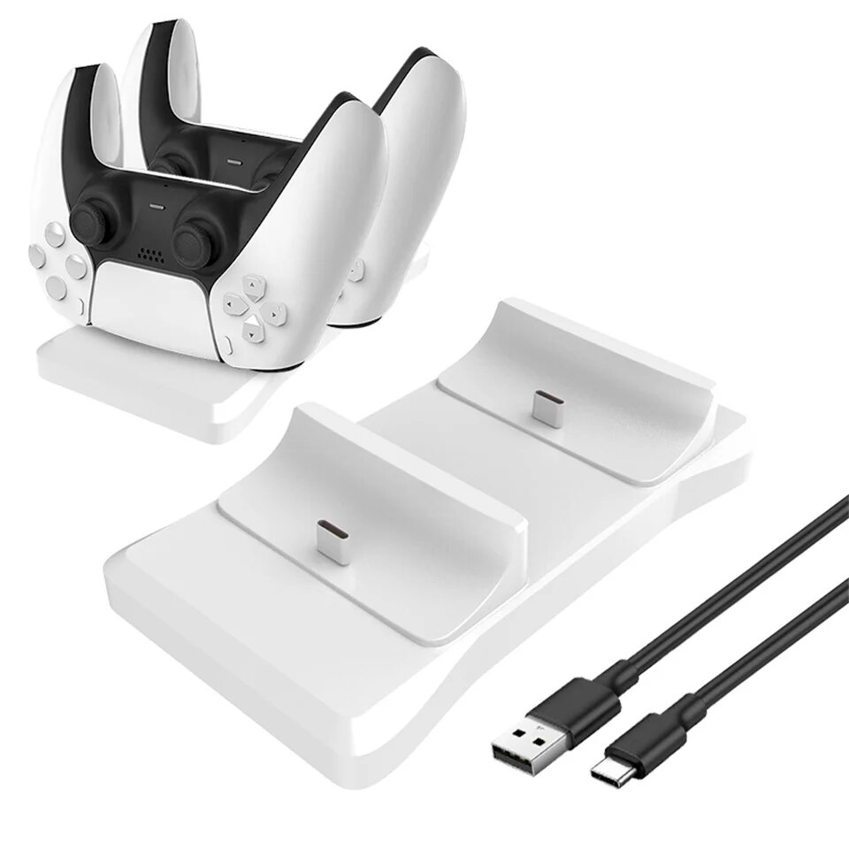 Dual Controller Charging Stand for Fast Charging Station with AC Adapter