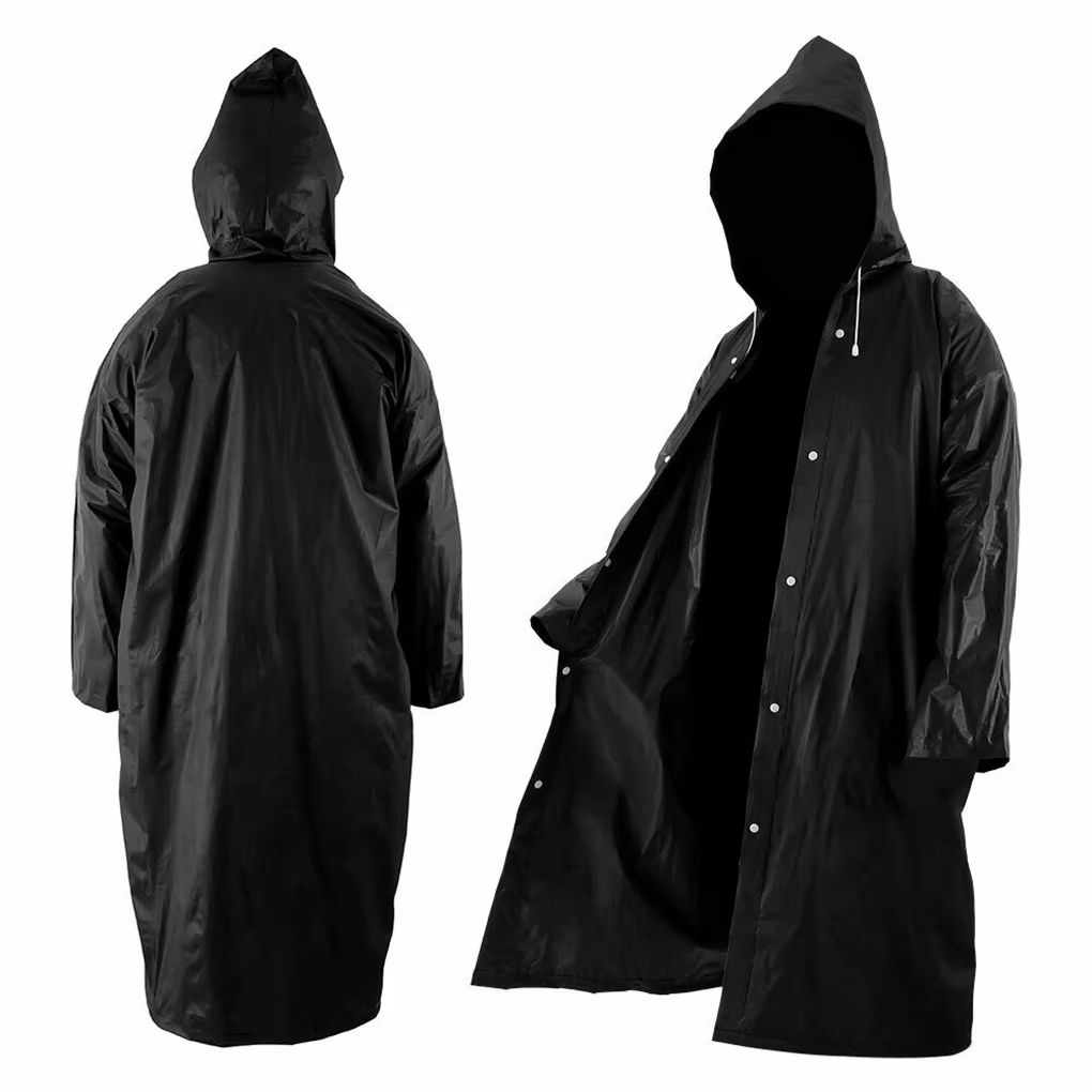Unisex EVA Waterproof Raincoat Thickened Outdoor Rainwear 57.09x26.77in