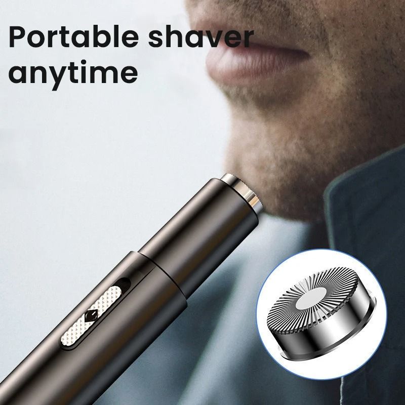 Rechargeable Nose Hair Trimmer With Dual-Use Design And Washable Blades