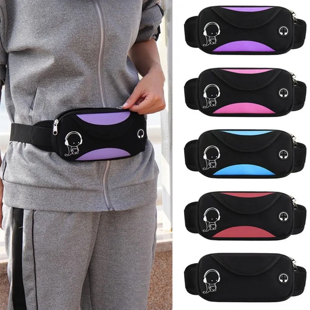 Lightweight Running Waist Bag Waterproof Sports Fanny Pack with Reflective Strip