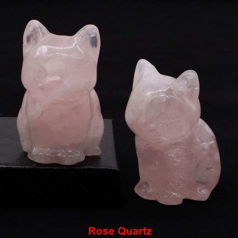 Amethyst Crystal Cat Statue