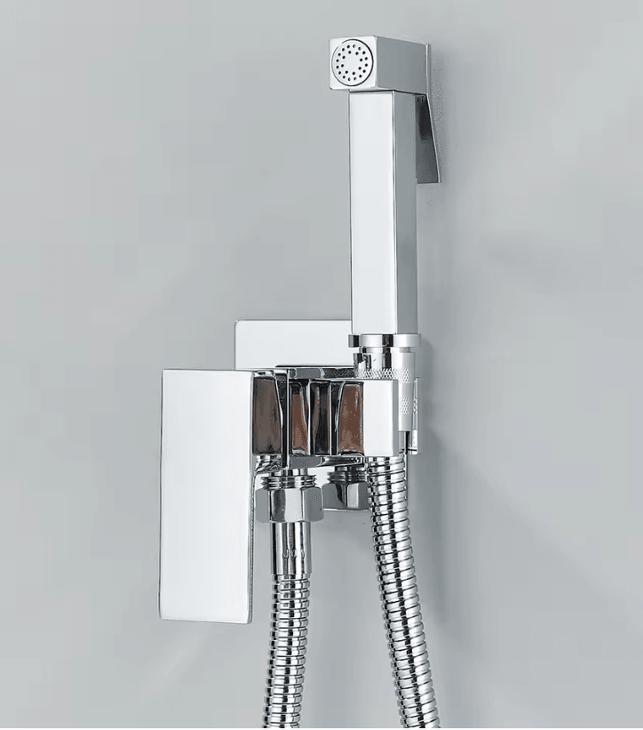 Matte Black Bidet Faucet Solid Brass Hot and Cold Water Mixer Tap
