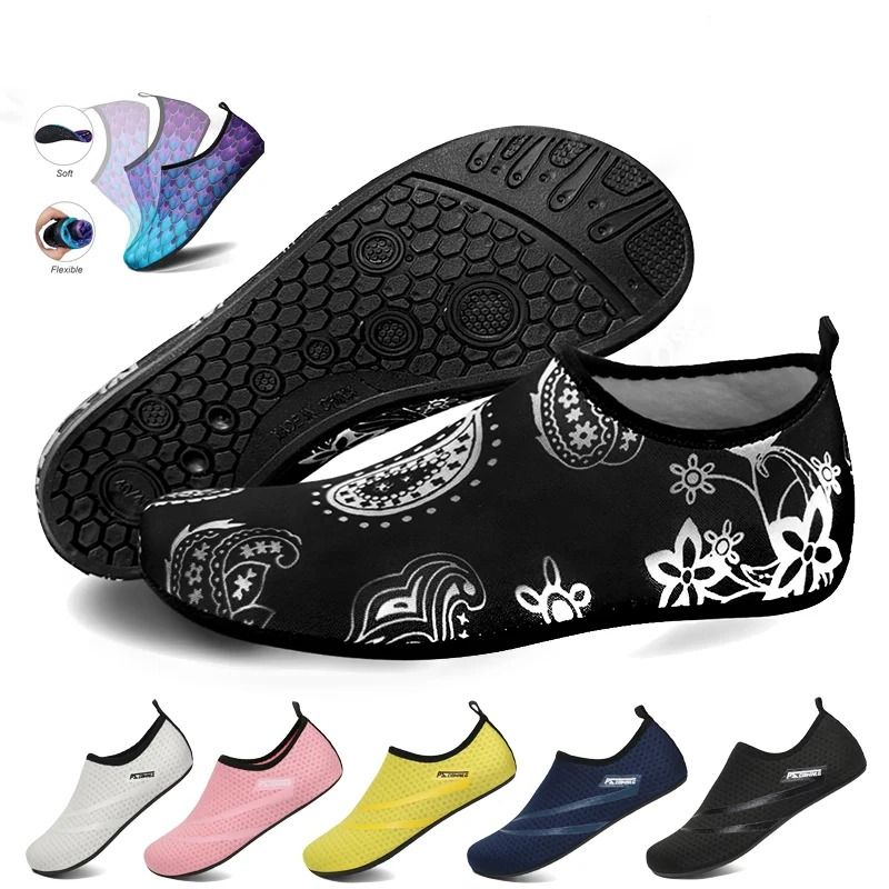 Unisex Quick Dry Water Shoes Breathable Non Slip Beach and Swim Footwear