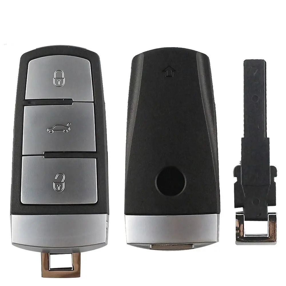 KeyRevive VW Passat Smart Key Shell Cover 3 Button Replacement Case