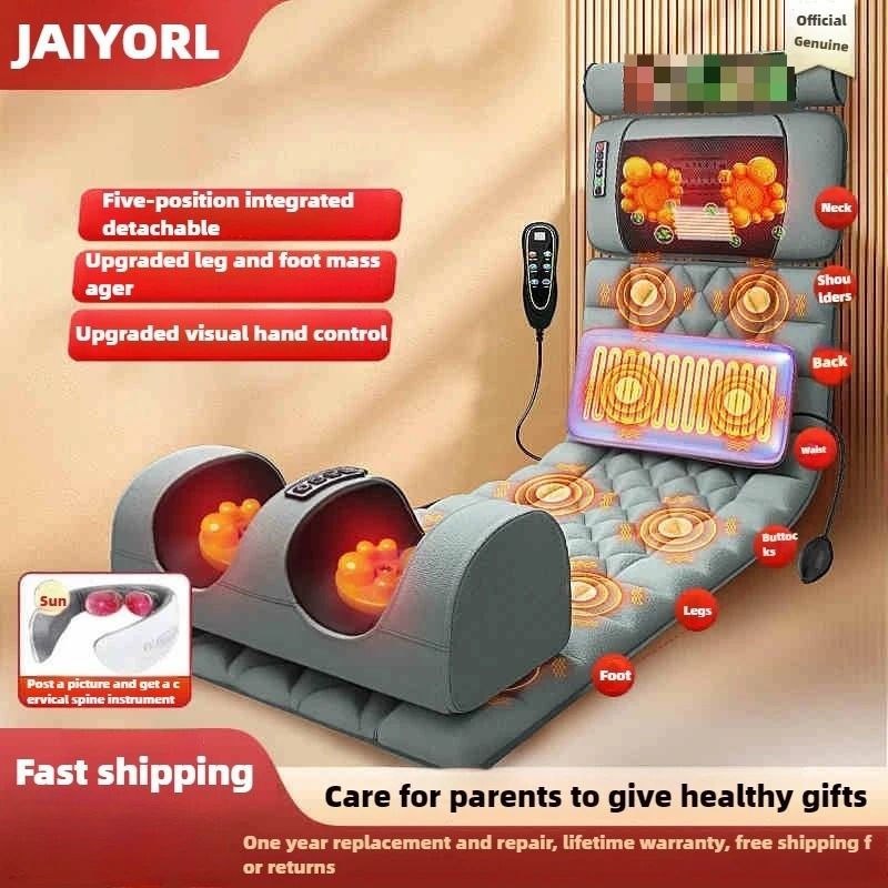 Electric Full Body Massage Mattress with Heating and Hand Control