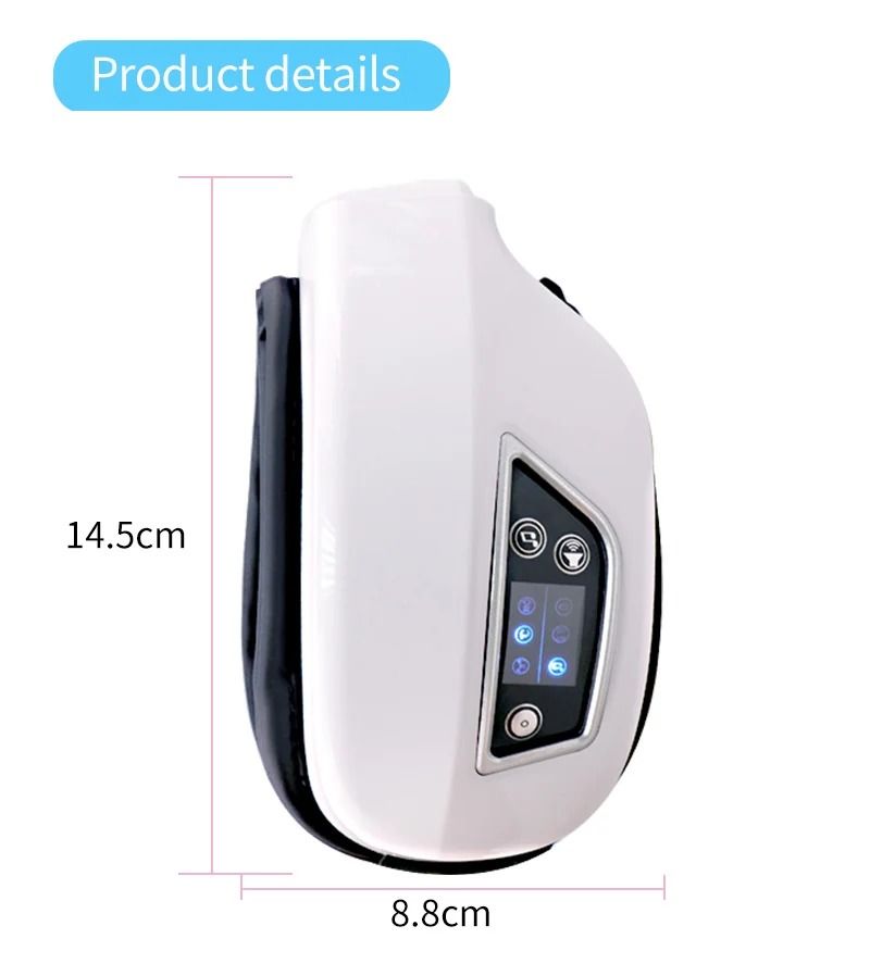 6D Smart Eye Massager with Heat Vibration Bluetooth Music