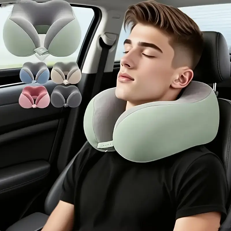 U Shaped Neck Pillow for Adults Ergonomic Travel and Office Support Medium Soft Comfort for Neck Protection