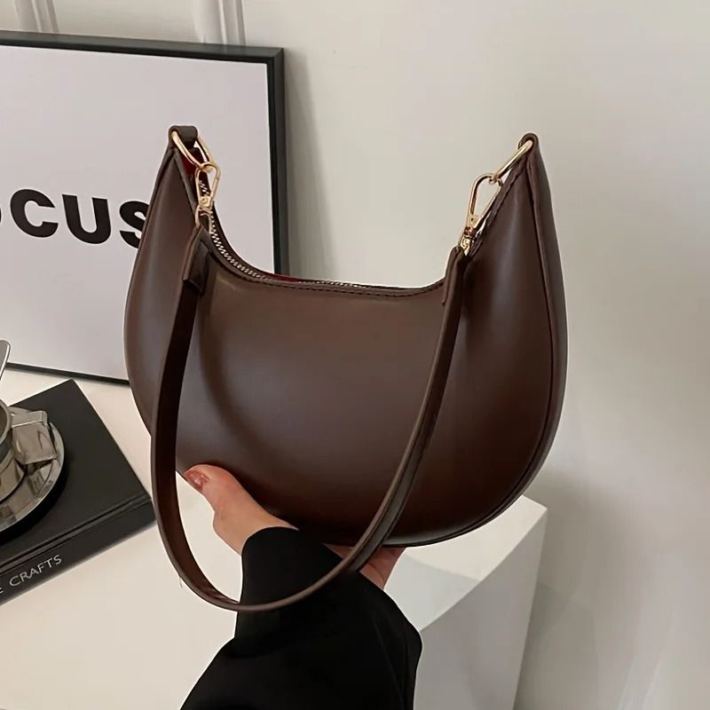 LunaCurve Moon Shaped Luxury Shoulder Bag for Women