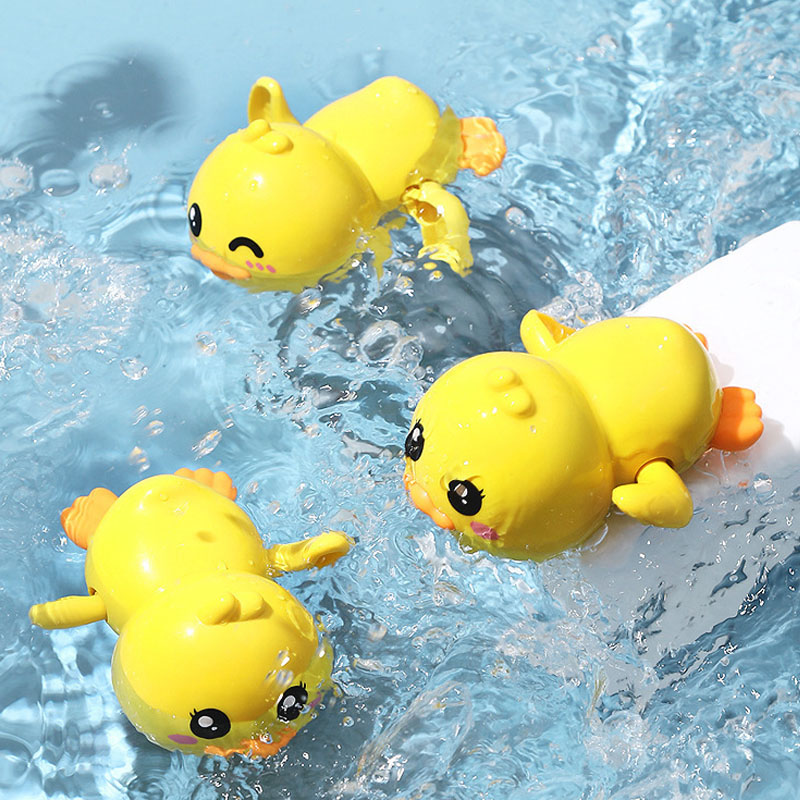 Cute Floating Duck Bath Toy for Toddlers Wind Up Swimming Bath Toy for Newborns Boys & Girls