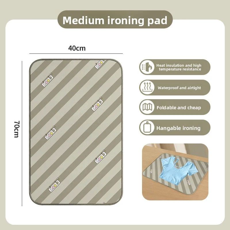 Foldable Ironing Pad with Heat Resistant Gloves