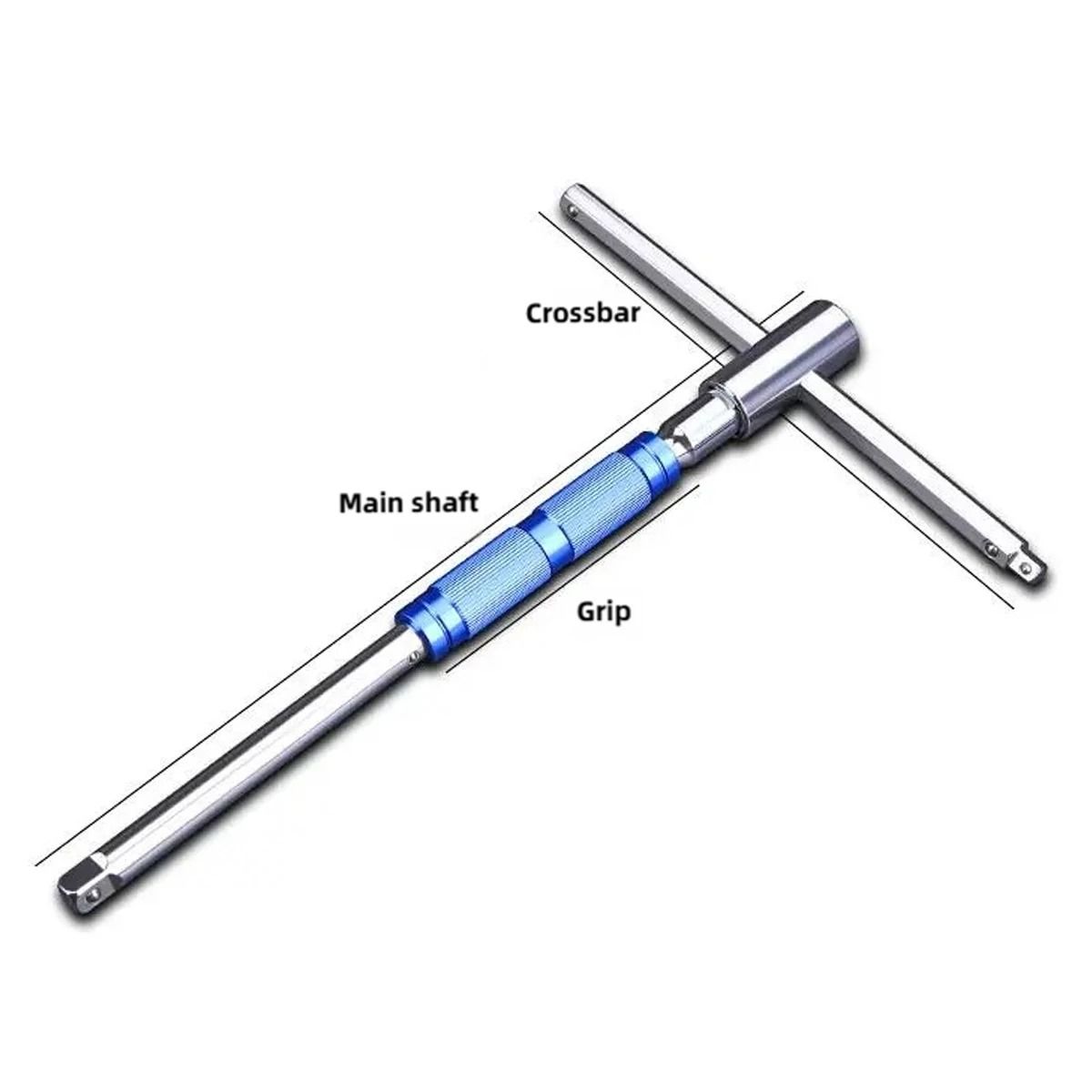 TINSOL 4 in 1 T Type Socket Wrench Multi Functional Hex Wrench Tool
