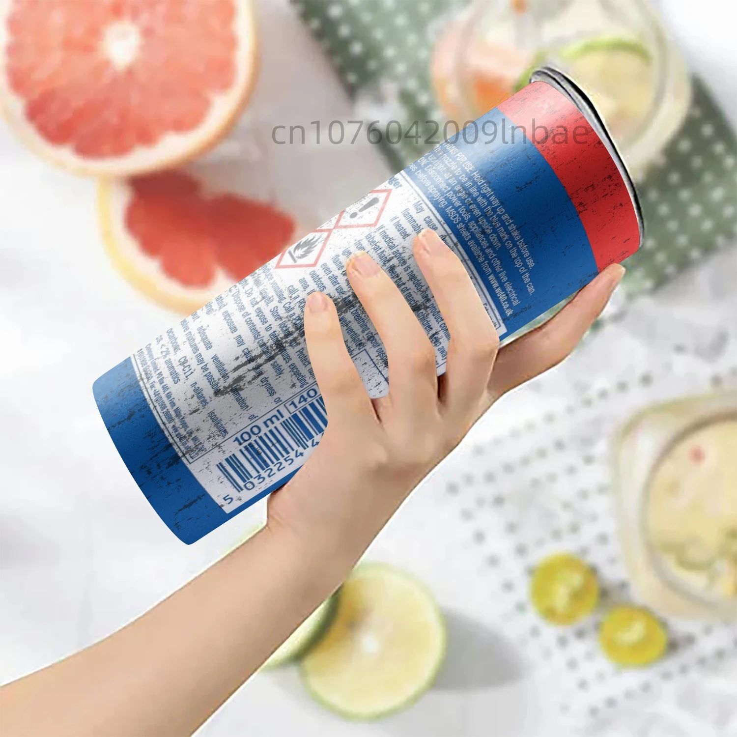 WD40 Mechanic Stainless Steel Vacuum Insulated Tumbler – Double Wall Coffee Mug with Lid & Straws