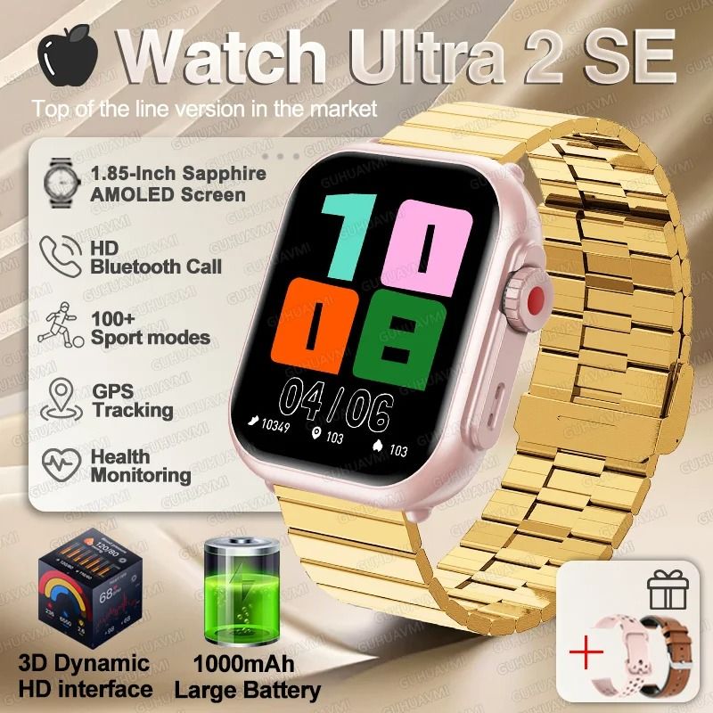 UltraSync AMOLED Smart Watch GPS Bluetooth Call Waterproof Fitness Watch