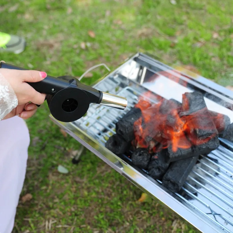 Portable Manual BBQ Fan for Outdoor Grilling | Air Blower for Barbecue & Picnic