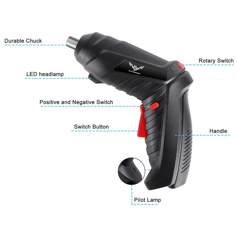 3.6V Mini Household Electric Drill and Cordless Screwdriver Power Tool Set
