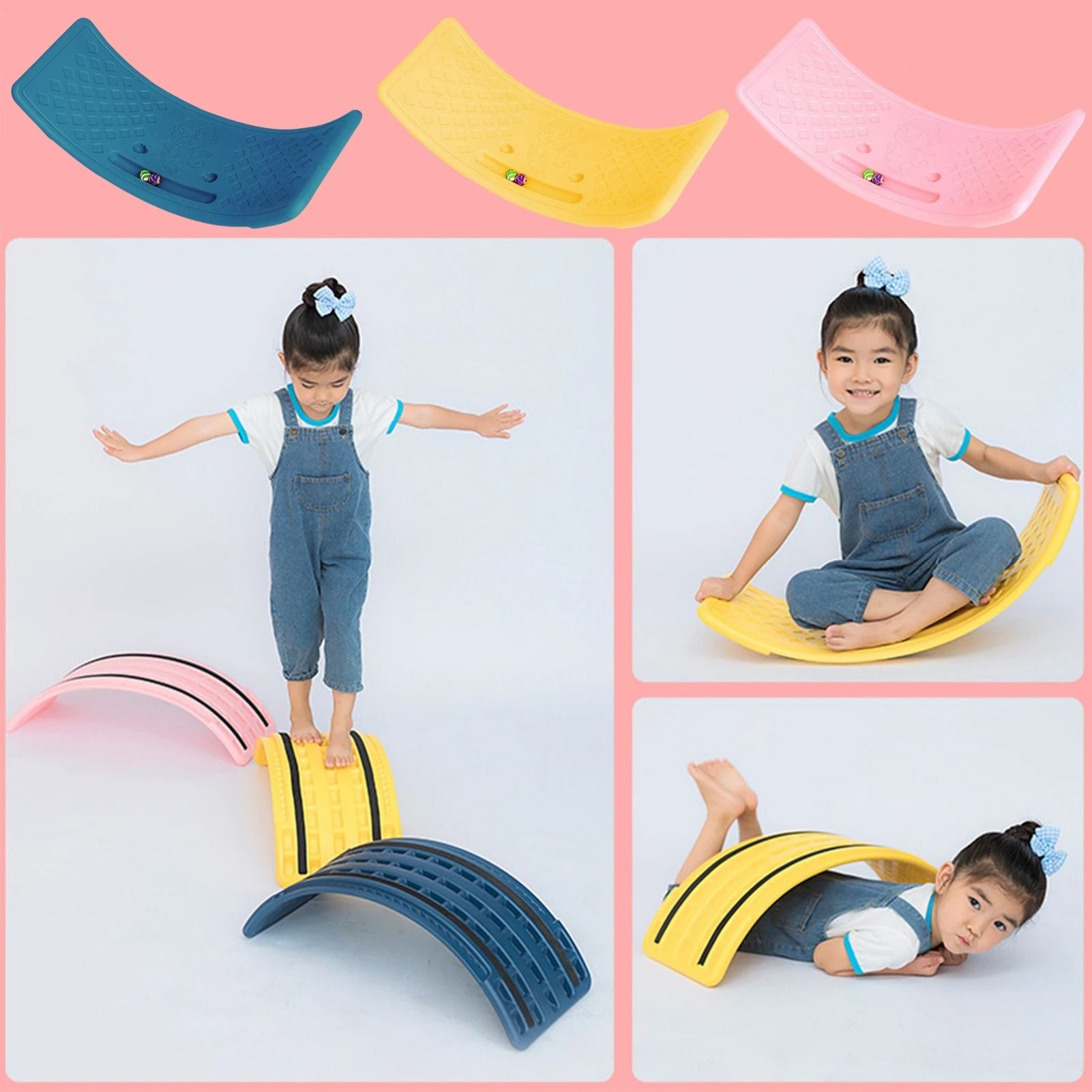 Twisting Balance Board for Kids with Multifunctional Seesaw Design