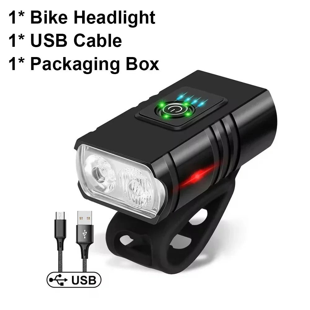 USB Rechargeable Bicycle Front Light with 1000 Lumen LED Headlight