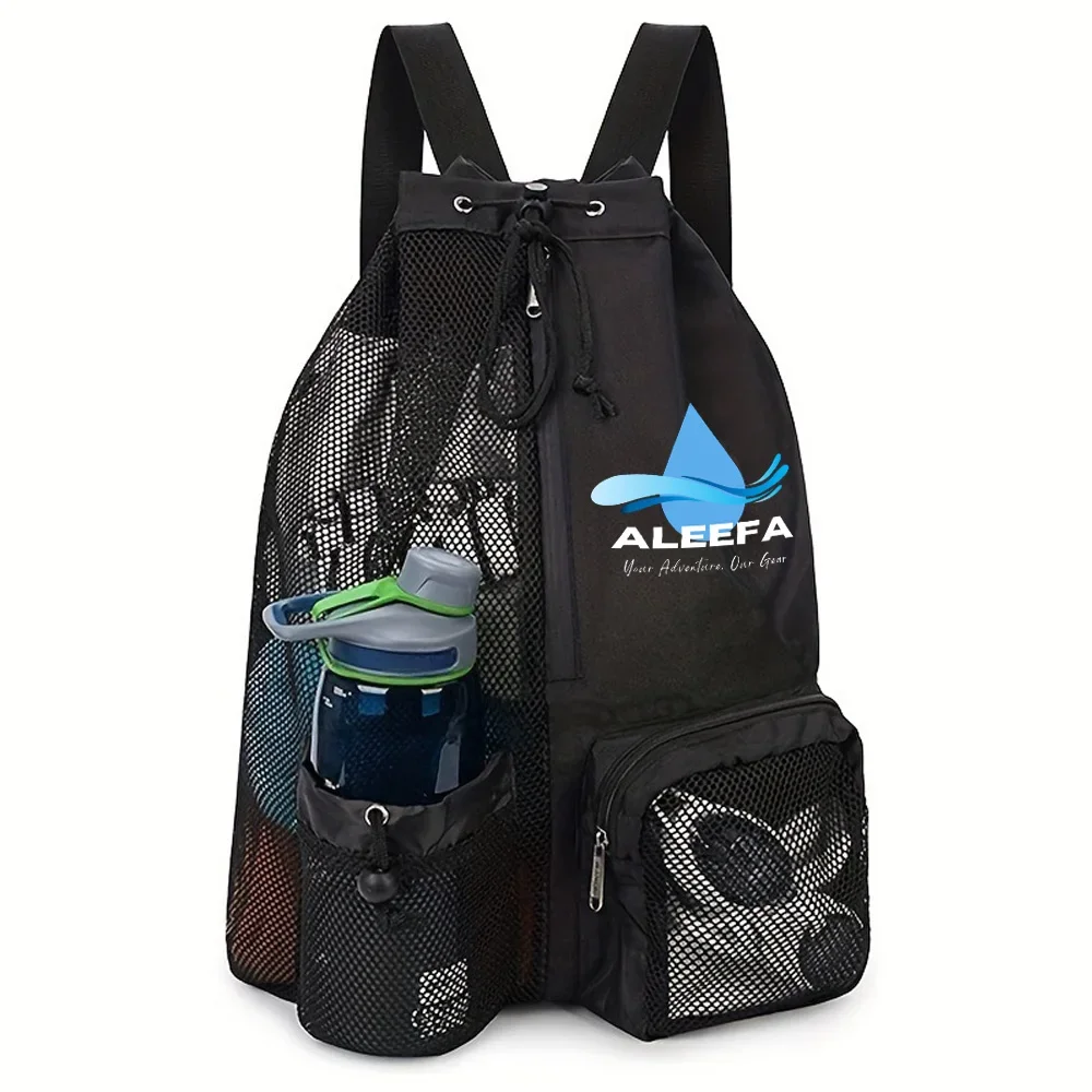 Swim Mesh Backpack with Wet Pocket Waterproof Gym Beach Travel Bag