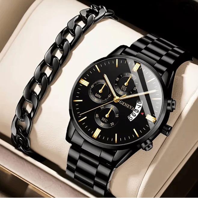 Stainless Steel Luxury Quartz Watch