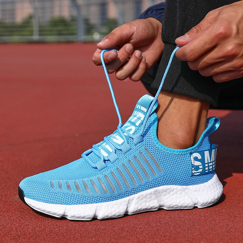 Lightweight Breathable Mesh Outdoor Casual Shoes, Summer Men Sneakers, Mens Shoes, Fashionable Tennis Training Shoes