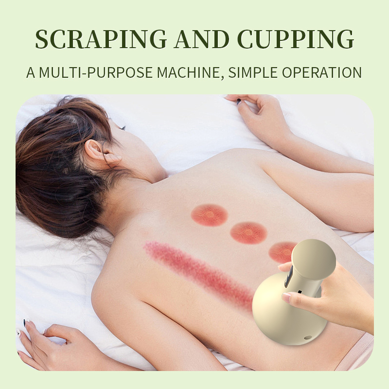 Heating Fat Burner, Electric Guasha Scraping Massage, Cupping Body Massager, Vacuum Cans Suction Cup, Anti Cellulite