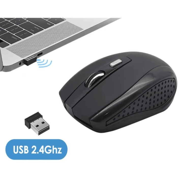 UltraStrike 6-Button Wireless Gaming Mouse – Adjustable DPI USB Receiver for PC & Laptop