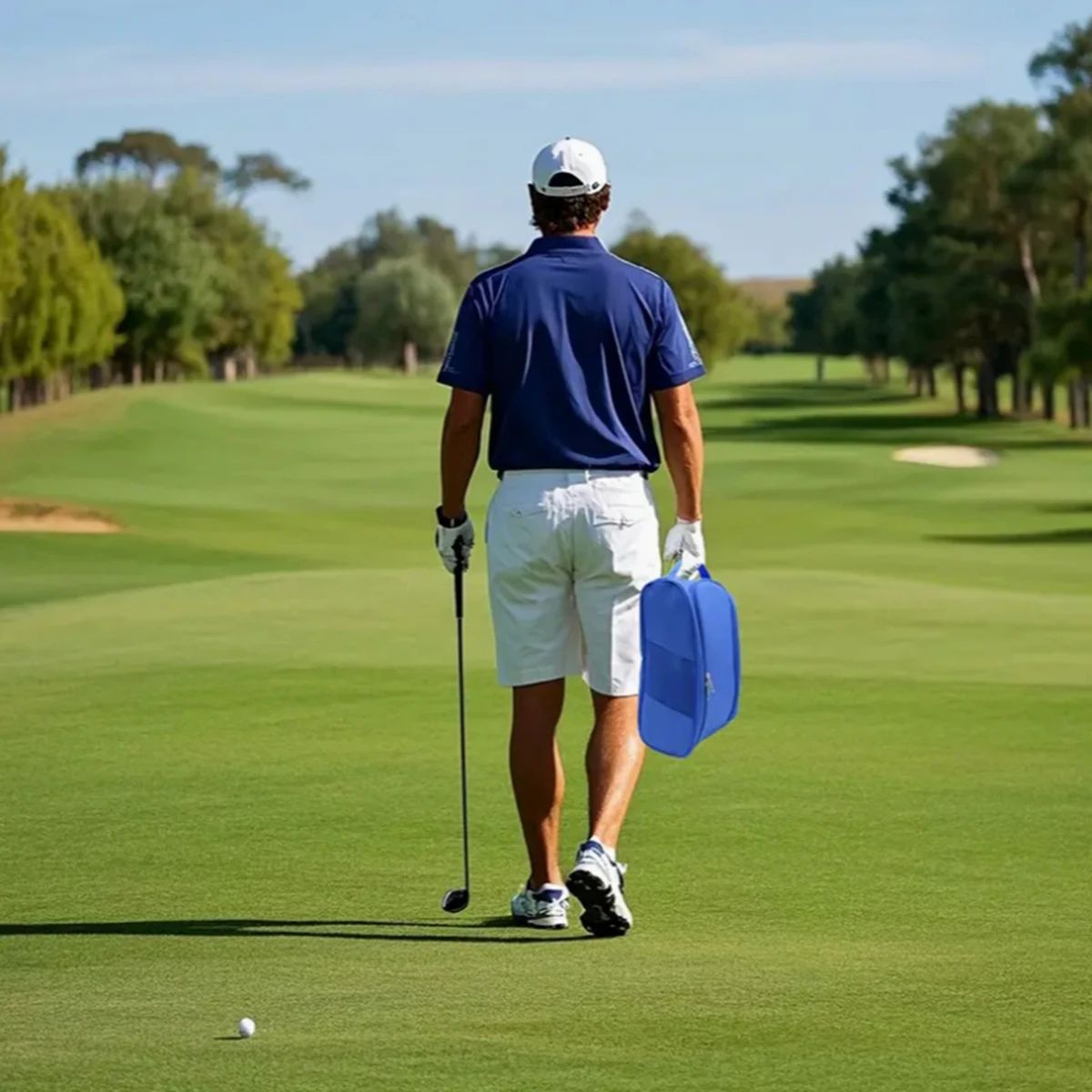 Portable Oxford Cloth Golf Shoe Bag – Breathable & Lightweight Shoe Carrier